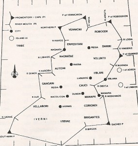 Ptolemy's map Ireland