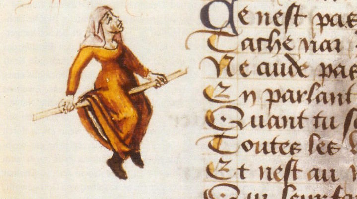 Earliest Depiction Of A Witch On A Broomstick Irish Archaeology